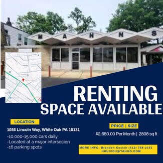 More details for 1055 Lincoln Way way, White Oak, PA - Retail for Lease