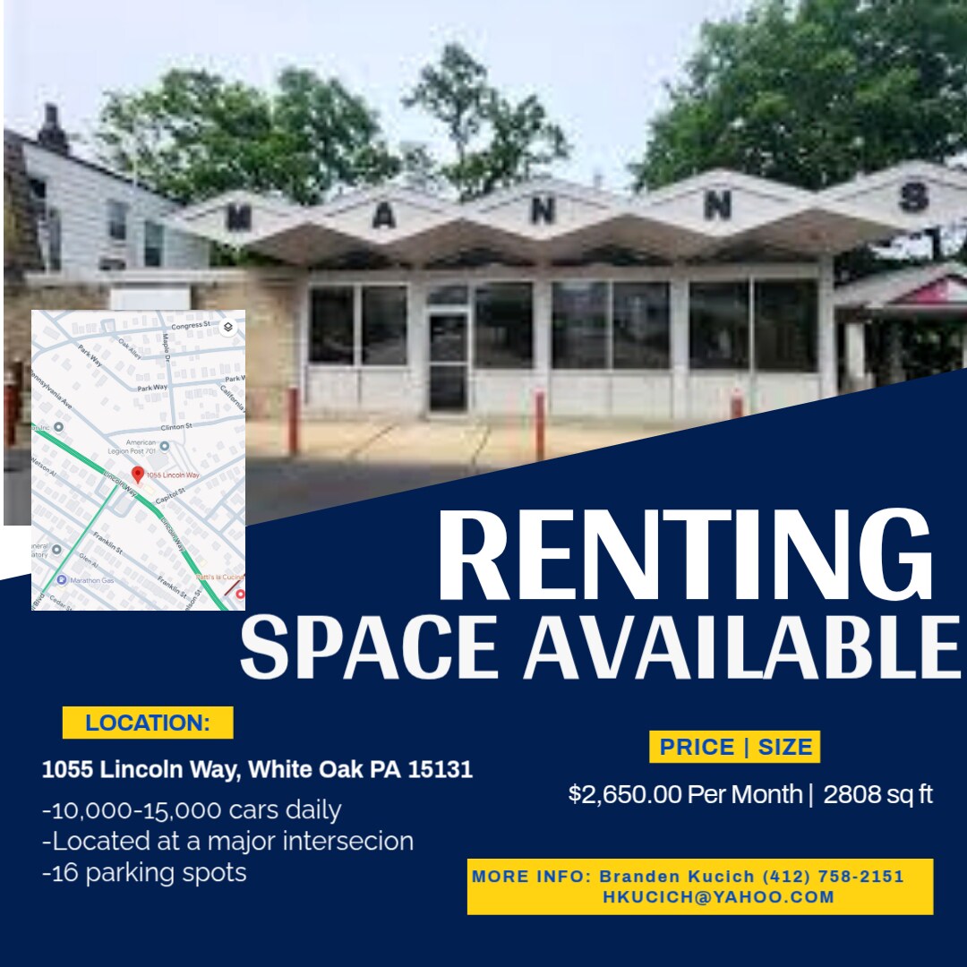 1055 Lincoln Way way, White Oak, PA à louer Photo principale- Image 1 de 2