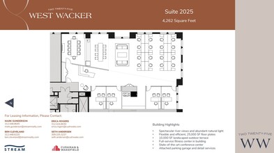 225 W Wacker Dr, Chicago, IL à louer Plan d  tage- Image 1 de 1