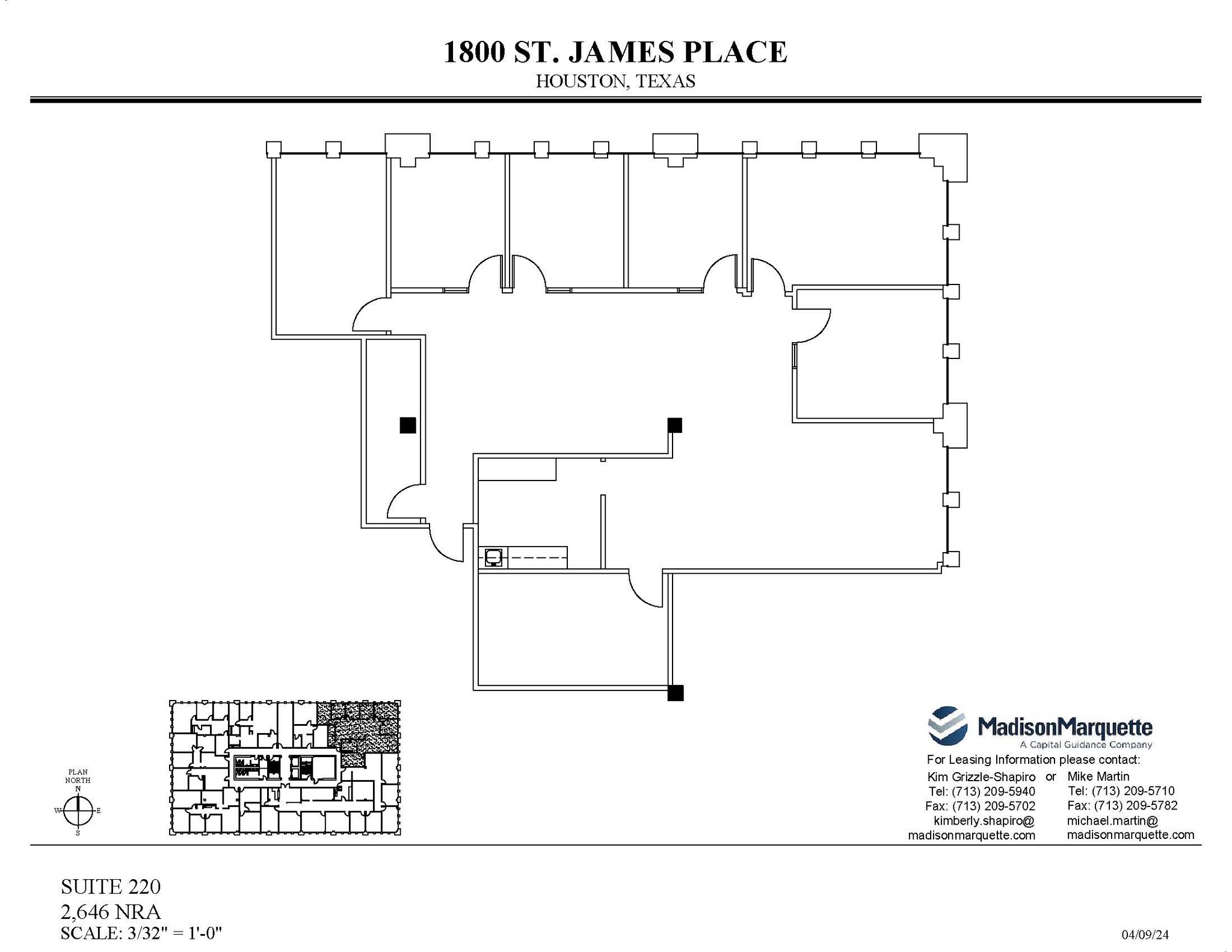 1800 St James Pl, Houston, TX for lease Floor Plan- Image 1 of 1