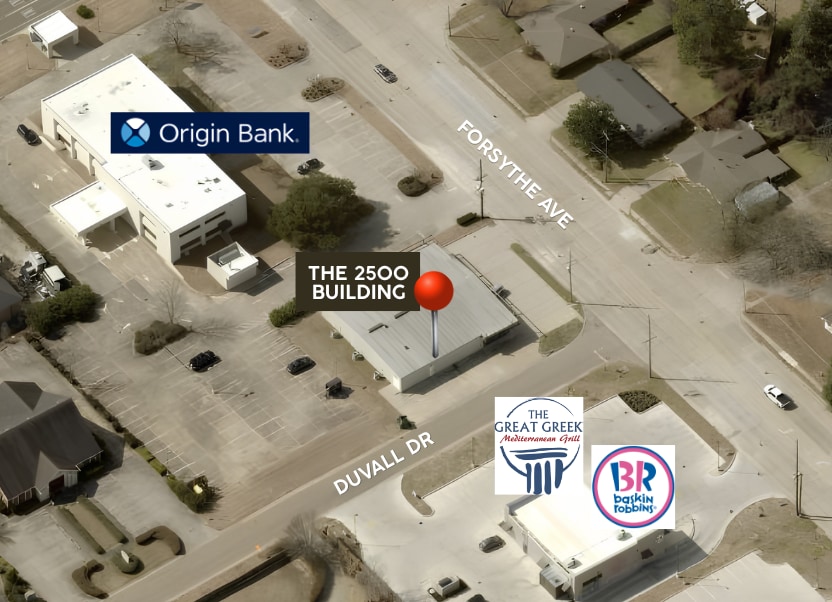 2500 Forsythe Ave, Monroe, LA à louer Aérien- Image 1 de 4