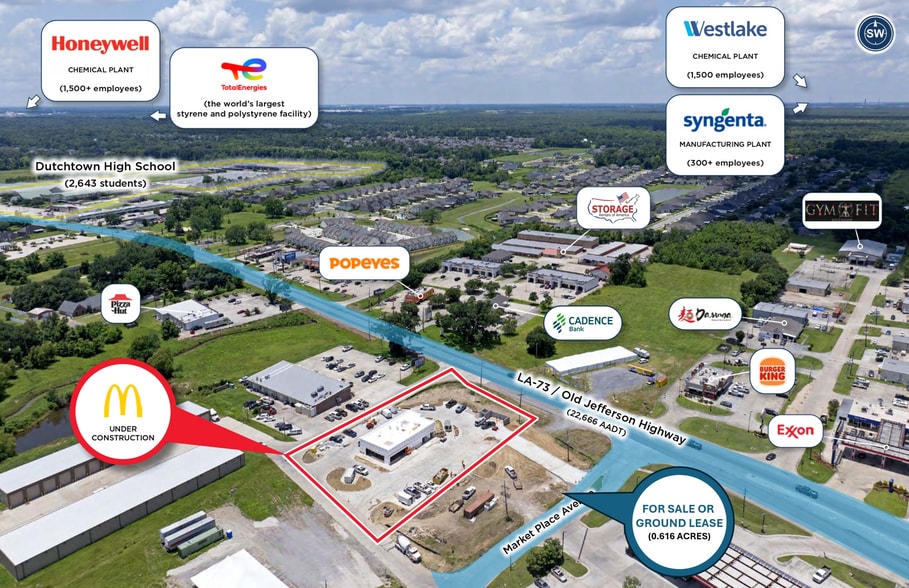 13474 Highway 73, Geismar, LA for sale - Aerial - Image 3 of 8