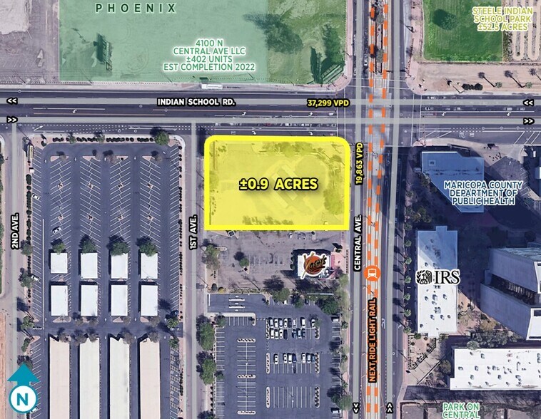 4060 N Central Ave, Phoenix, AZ à louer - Aérien - Image 2 de 2