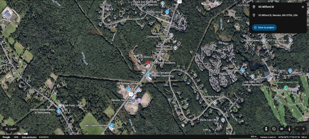50 Milford St, Mendon, MA à vendre - Aérien - Image 1 de 3