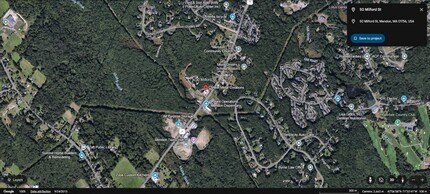 50 Milford St, Mendon, MA - AÉRIEN Vue de la carte