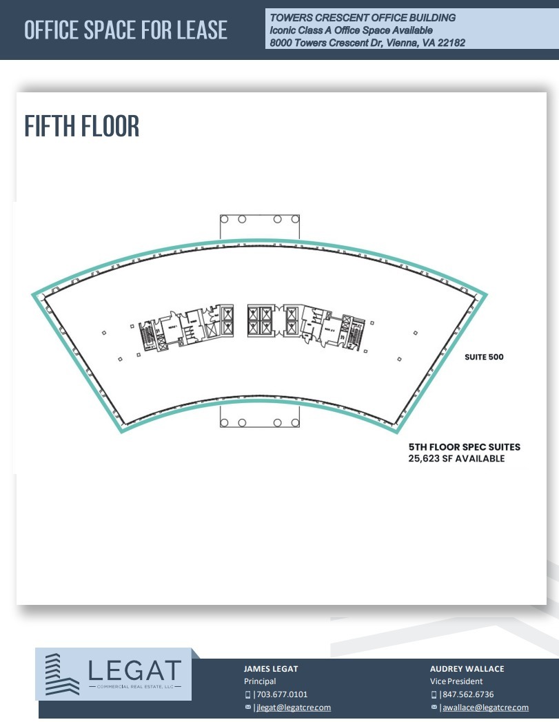 8000 Towers Crescent Dr, Vienna, VA à louer Plan d  tage- Image 1 de 1