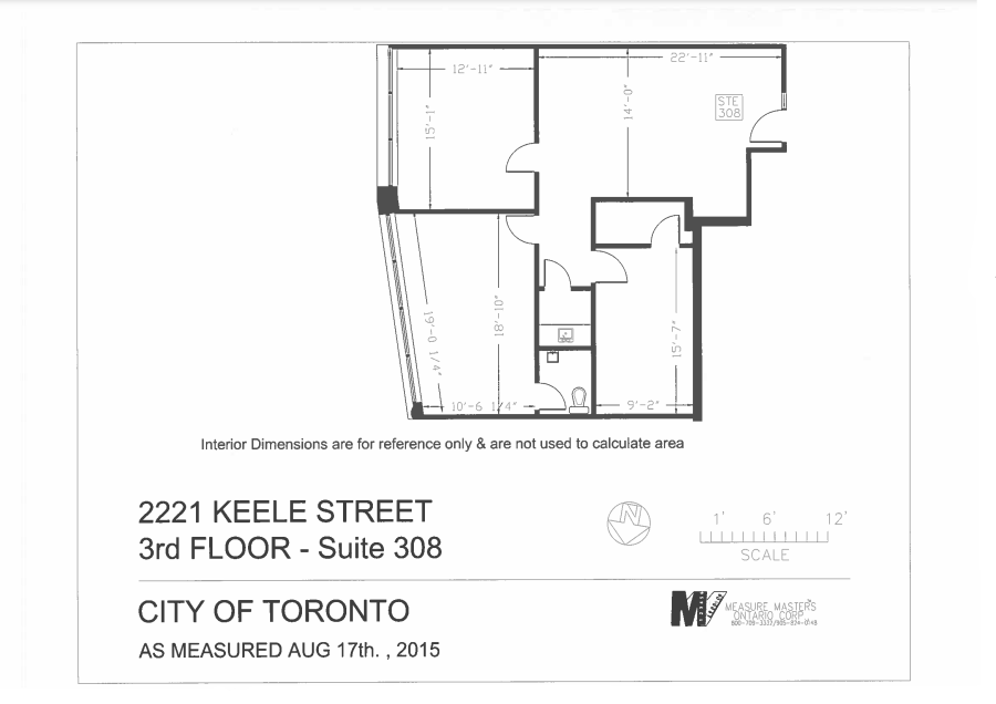2221 Keele St, Toronto, ON for lease Floor Plan- Image 1 of 1