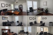 Professional office spaces in neutral tones