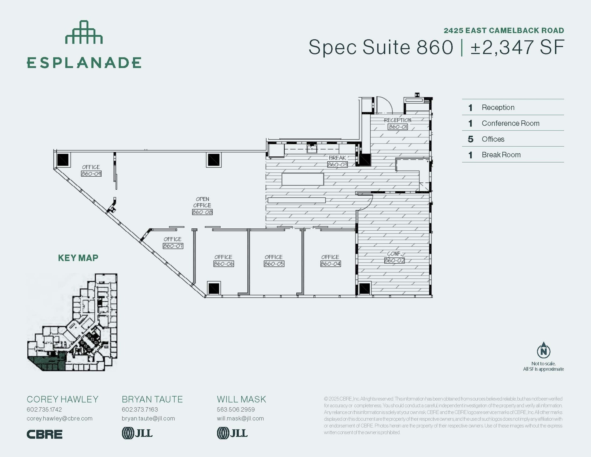 2425 E Camelback Rd, Phoenix, AZ for lease Floor Plan- Image 1 of 1