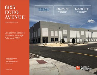 More details for 6125 Echo Ave, Reno, NV - Industrial for Lease