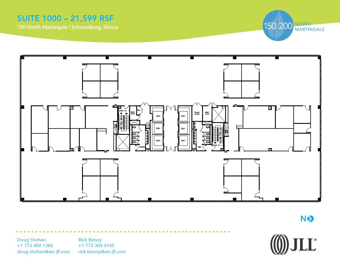 150 N Martingale Rd, Schaumburg, IL à louer Plan d  tage- Image 1 de 1