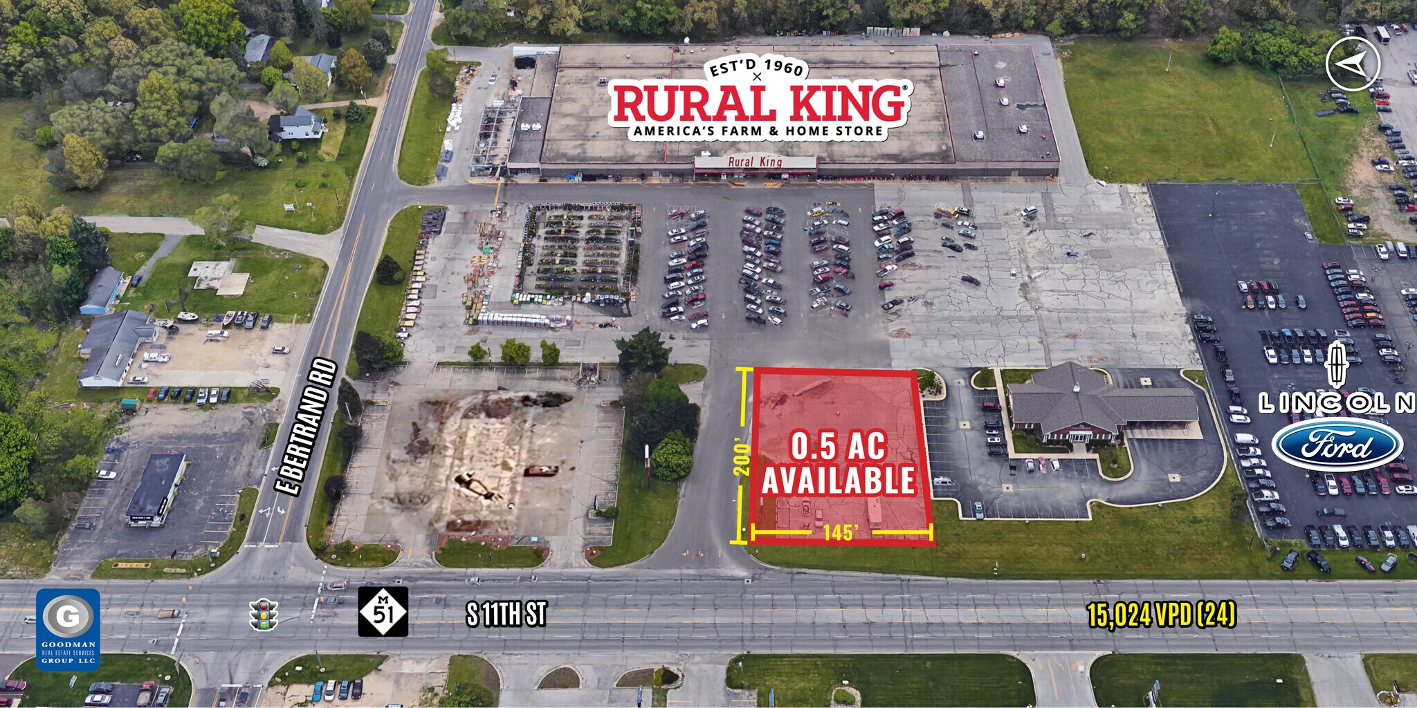 2721 11th Street, Niles, MI à vendre Aérien- Image 1 de 3