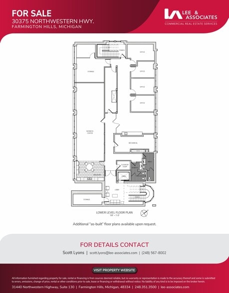 30375 Northwestern Hwy, Farmington Hills, MI for sale - Floor Plan - Image 2 of 14