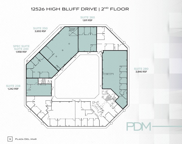 12520 High Bluff Dr, San Diego, CA à louer Plan d  tage- Image 1 de 1