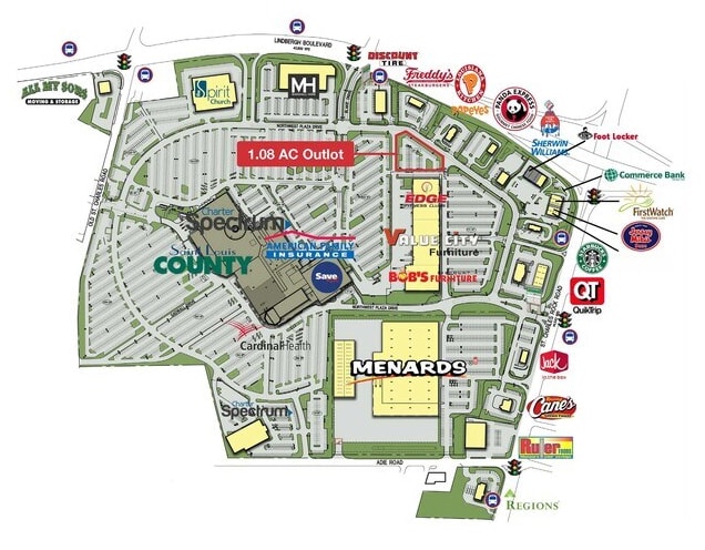 The Crossings at Northwest Rd, Saint Ann, MO for sale - Site Plan - Image 1 of 4
