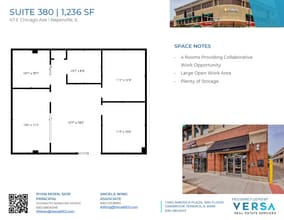 47 E Chicago Ave, Naperville, IL à louer Plan d’étage- Image 1 de 9