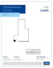 5433 Westheimer Rd, Houston, TX for lease Floor Plan- Image 1 of 1