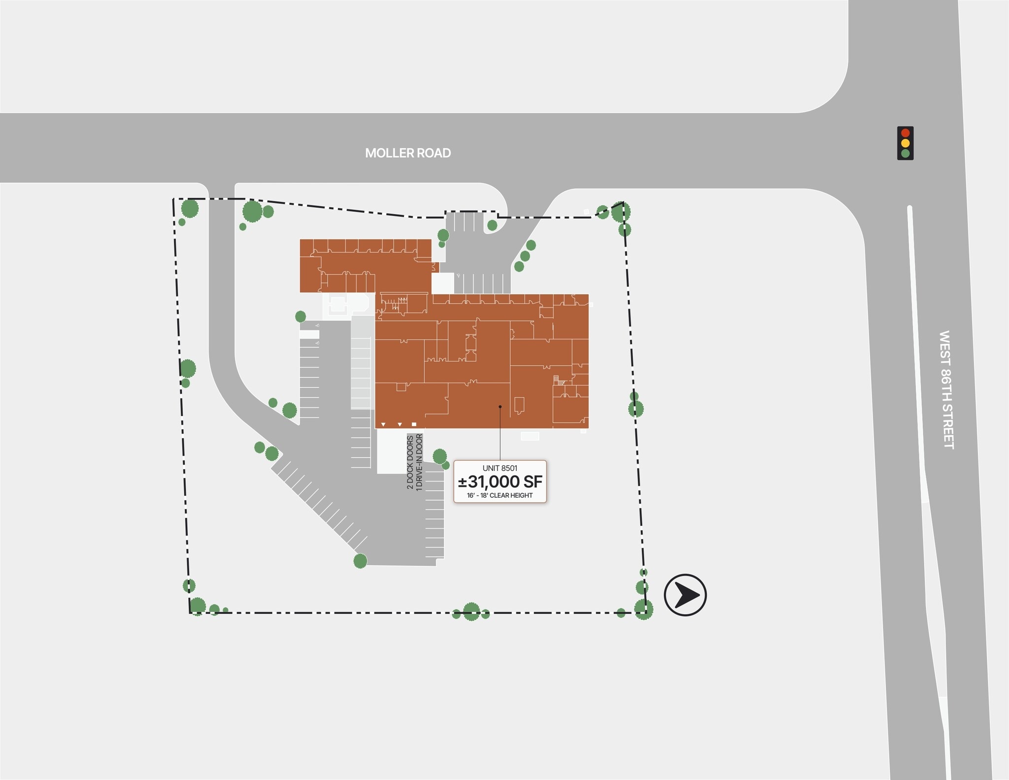 8501 Moller Rd, Indianapolis, IN for lease Site Plan- Image 1 of 2