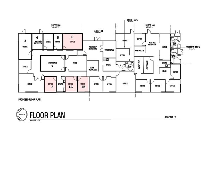 1265 W Shaw Ave, Fresno, CA à louer - Plan d’étage - Image 2 de 19