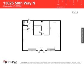 13625 50th Way N, Clearwater, FL à louer Plan d  tage- Image 1 de 1