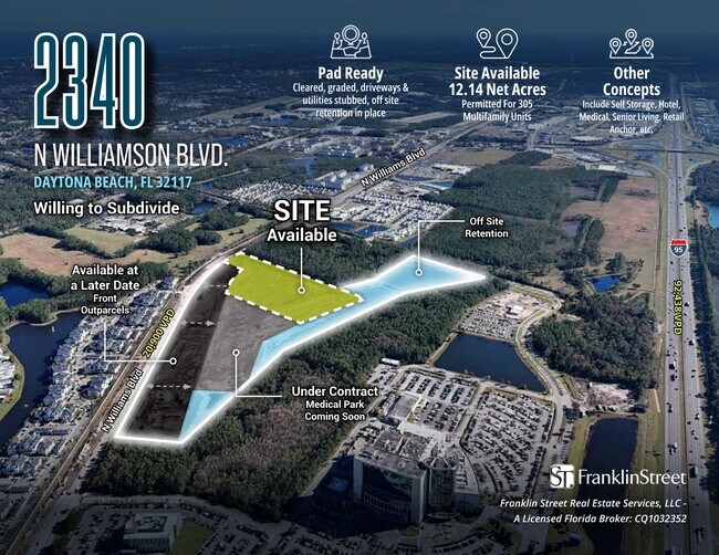 More details for 2340 N Williamson Blvd, Daytona Beach, FL - Land for Sale
