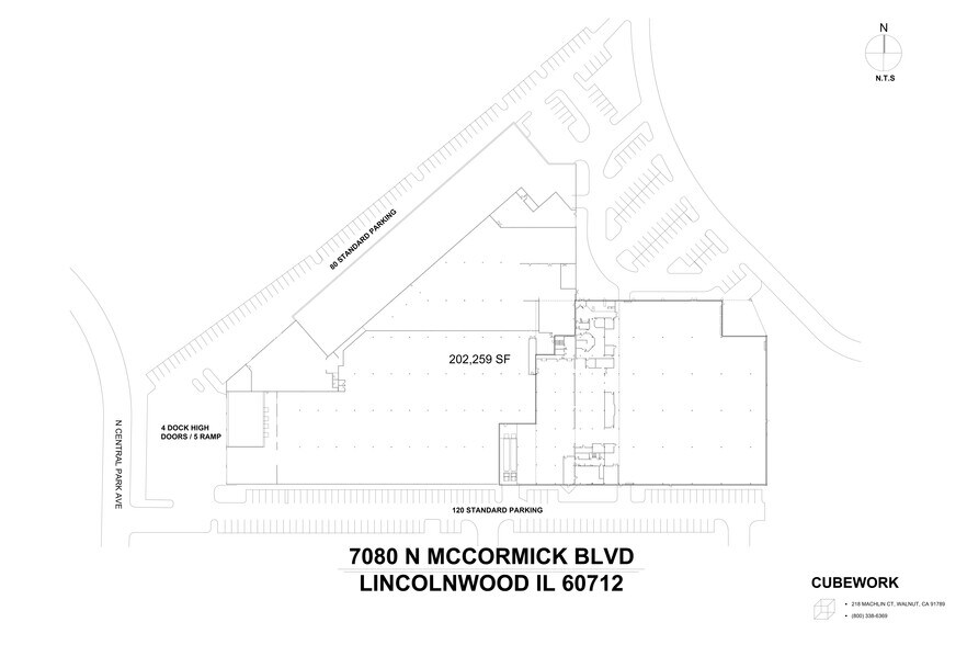 7080 N Mccormick Blvd, Lincolnwood, IL à louer - Plan de site - Image 1 de 28