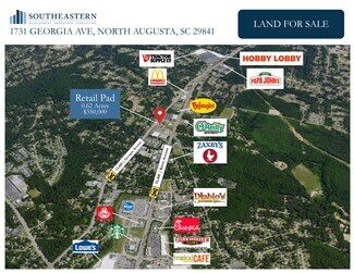Plus de détails pour 1731 Georgia Ave, North Augusta, SC - Terrain à vendre
