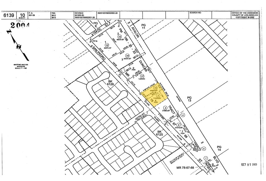 15631 S Avalon Blvd, Gardena, CA for sale - Plat Map - Image 2 of 2