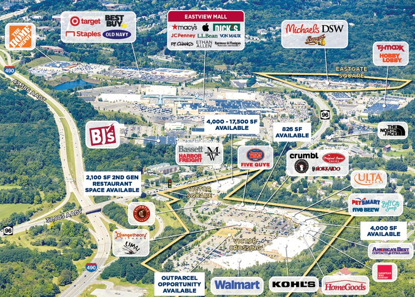 439-441 Commerce Dr, Victor, NY à louer - Aérien - Image 2 de 12