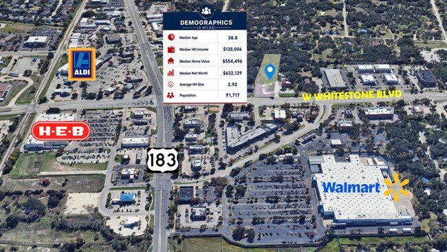 More details for 224 W Whitestone Blvd, Cedar Park, TX - Land for Sale