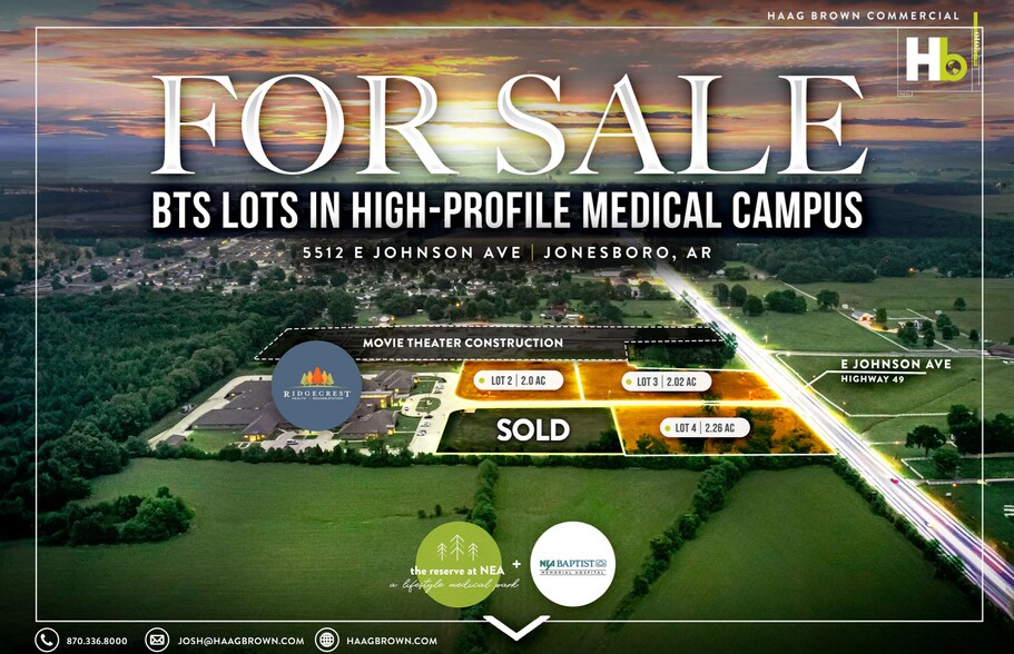 5512 E Johnson Ave, Jonesboro, AR à vendre - Aérien - Image 1 de 3