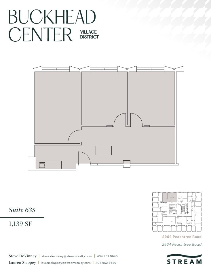 2970 Peachtree Rd NW, Atlanta, GA à louer Plan d’étage- Image 1 de 1