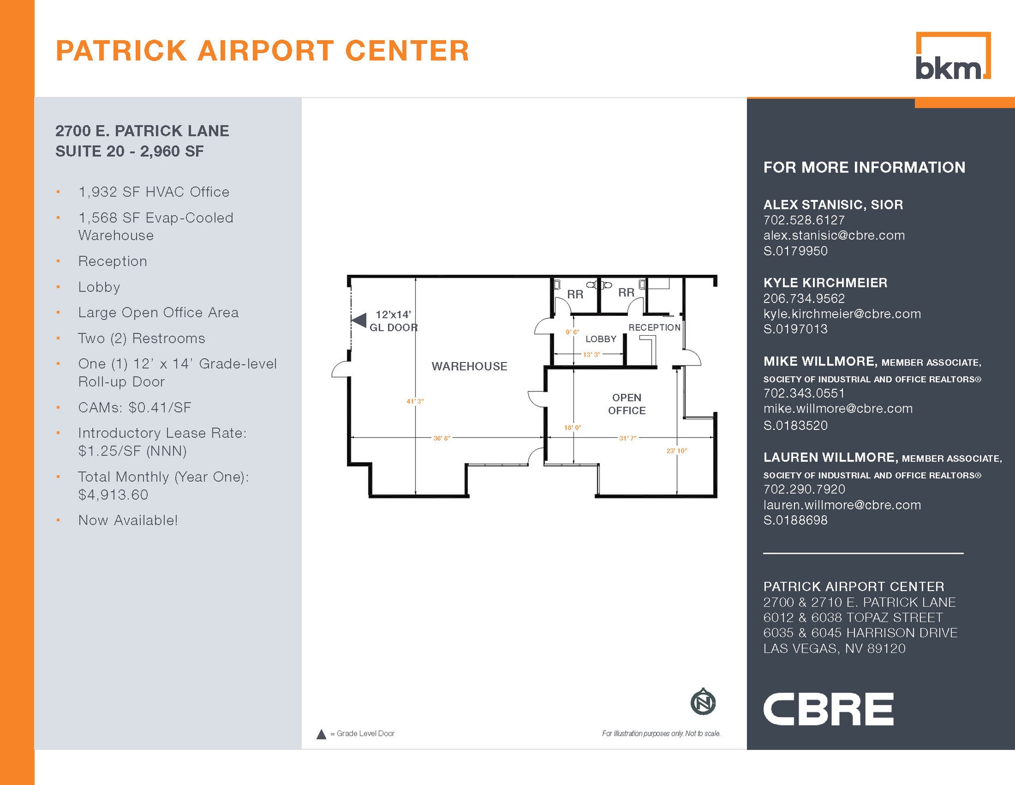 2700 E Patrick Ln, Las Vegas, NV for lease Floor Plan- Image 1 of 1
