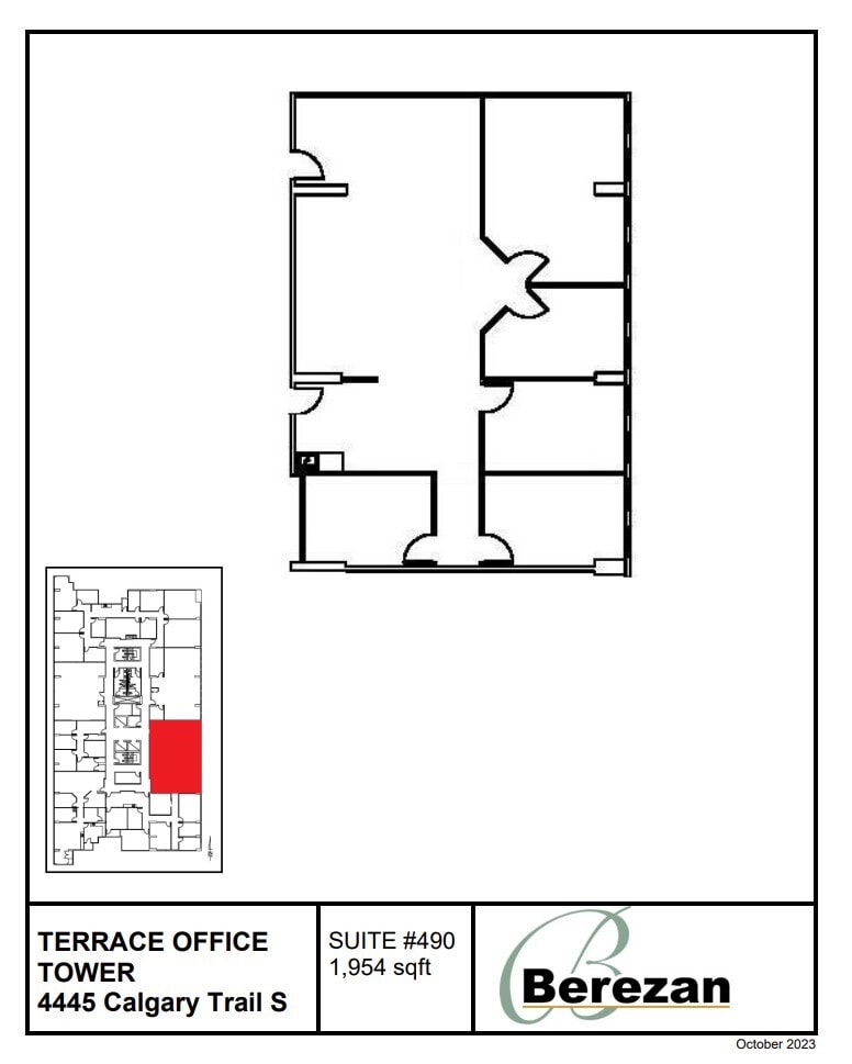 4445 Calgary Trl, Edmonton, AB for lease Floor Plan- Image 1 of 1
