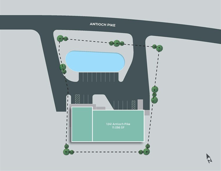 1241 Antioch Pike, Nashville, TN for lease - Site Plan - Image 1 of 2
