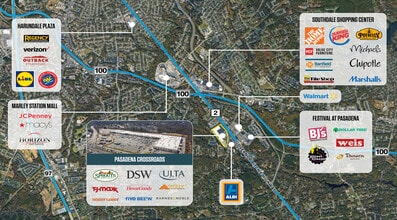 8036-8120 Ritchie Hwy, Pasadena, MD for lease Map- Image 2 of 2