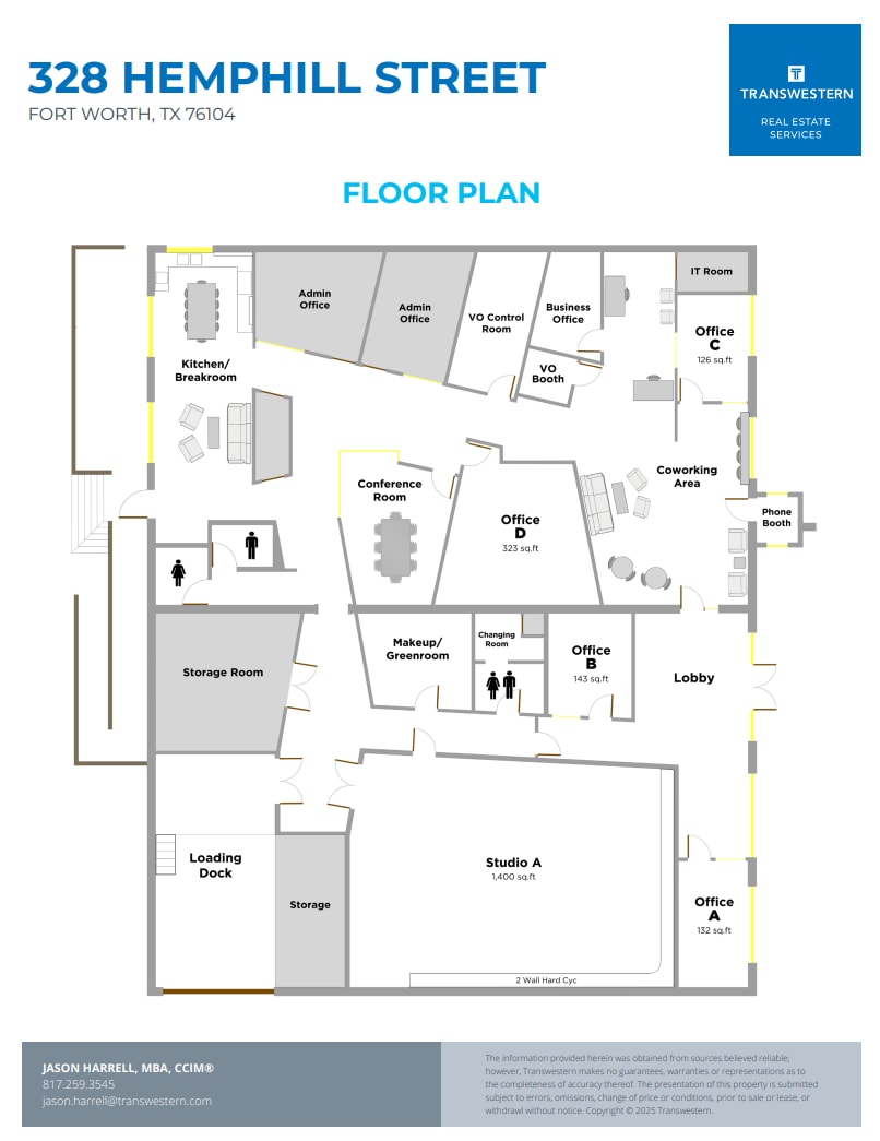 328 Hemphill St, Fort Worth, TX à louer Plan d’étage- Image 1 de 1