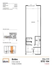 2105 S 48th St, Tempe, AZ for lease Floor Plan- Image 1 of 2