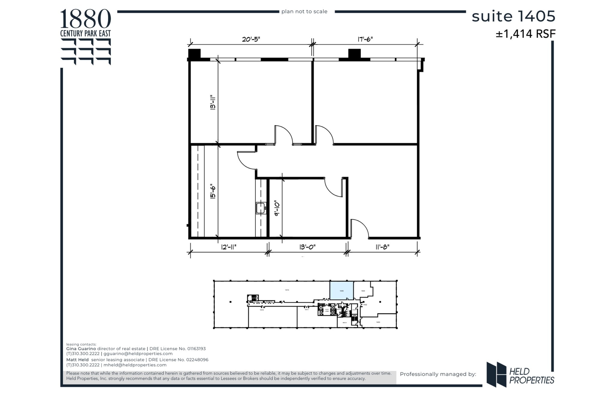1880 Century Park E, Los Angeles, CA for lease Site Plan- Image 1 of 2