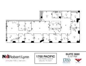 1700 Pacific Ave, Dallas, TX à louer Plan d’étage- Image 1 de 1