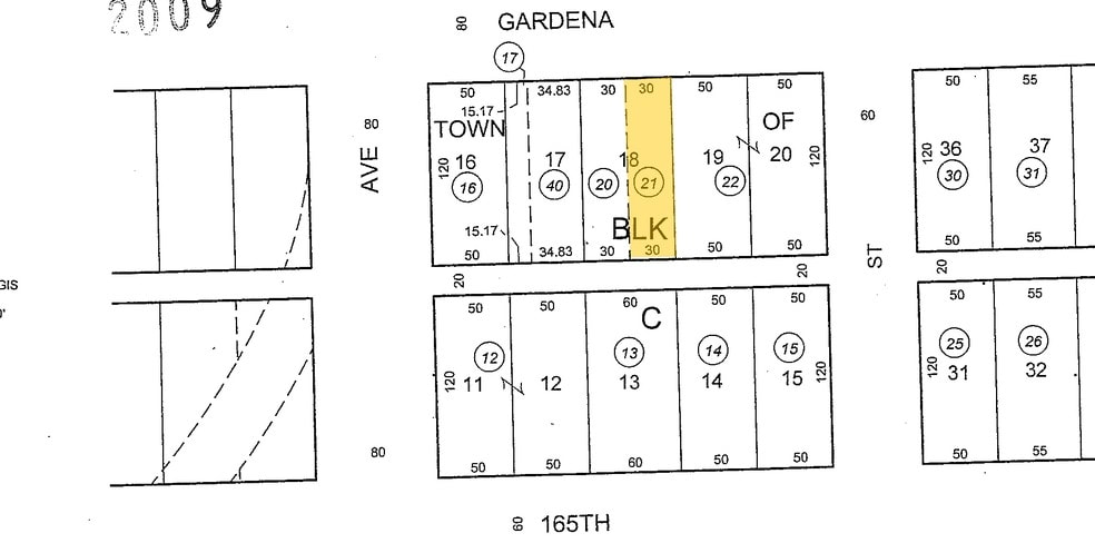 844 W Gardena Blvd, Gardena, CA for lease - Plat Map - Image 3 of 3