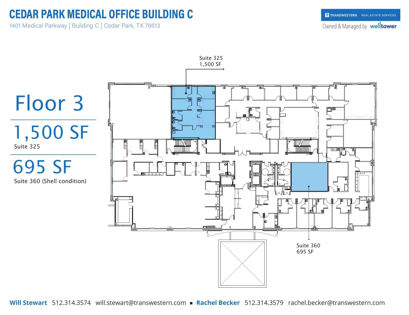 1401 Medical Pky, Cedar Park, TX à louer Plan d’étage- Image 1 de 1