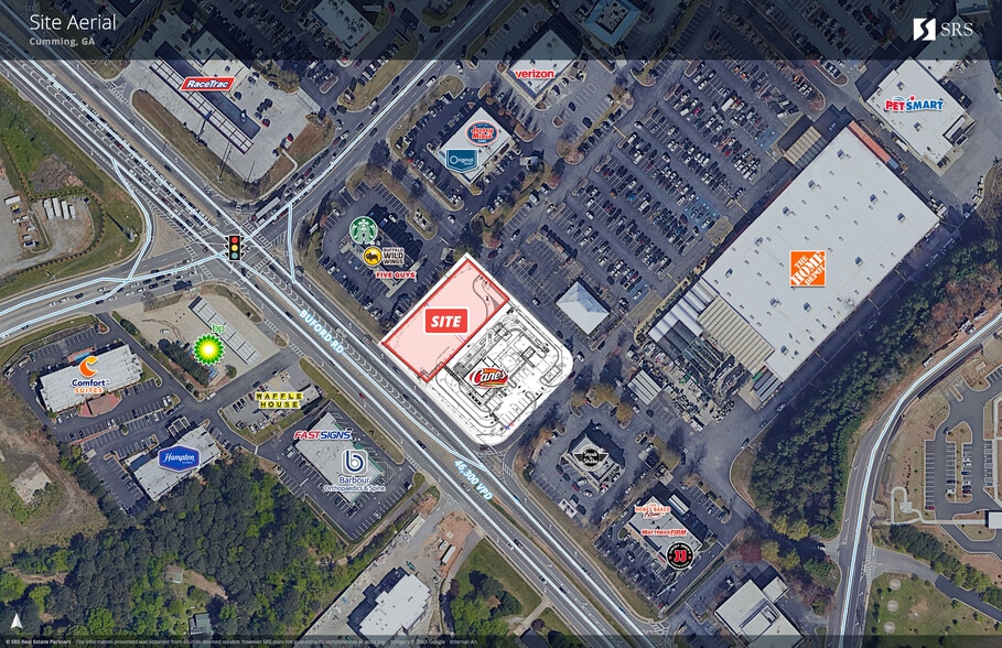 920 Buford Rd, Cumming, GA for lease - Aerial - Image 1 of 3