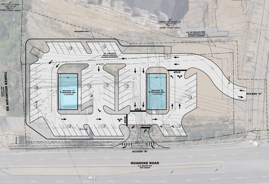 389 Roanoke Rd, Daleville, VA à louer - Plan de site - Image 2 de 4