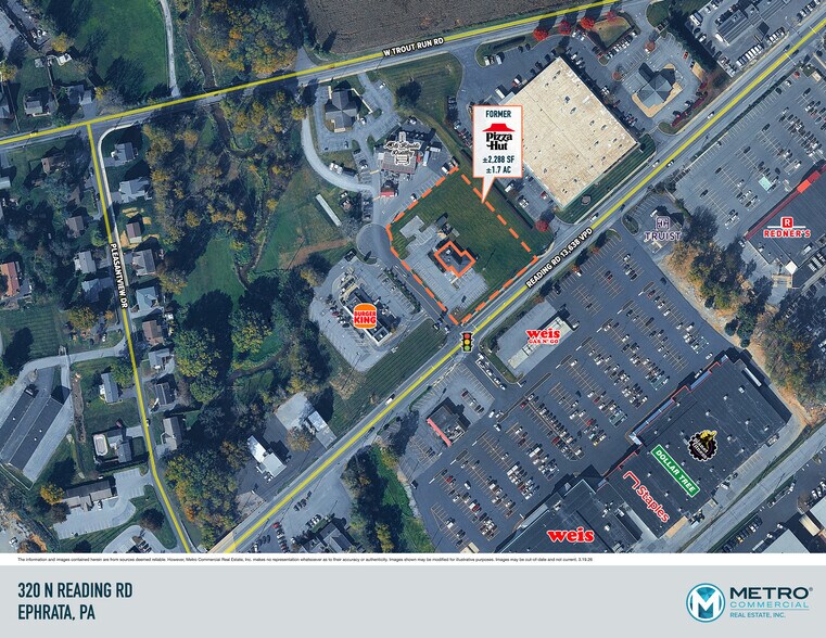 320 N Reading Rd, Ephrata, PA for lease - Aerial - Image 2 of 4
