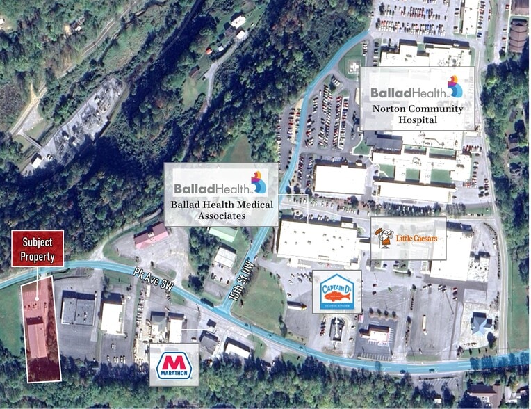 1747 Park Ave SW, Norton, VA à vendre - Aérien - Image 3 de 3