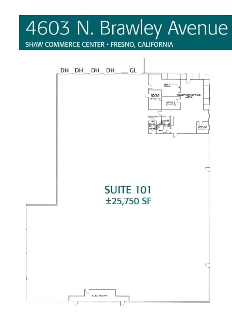 4067 W Shaw Ave, Fresno, CA for lease Floor Plan- Image 1 of 1