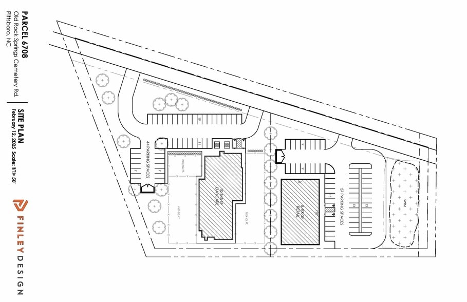 231 Old Rocks Spring Cemetery Rd, Pittsboro, NC for lease - Site Plan - Image 2 of 3