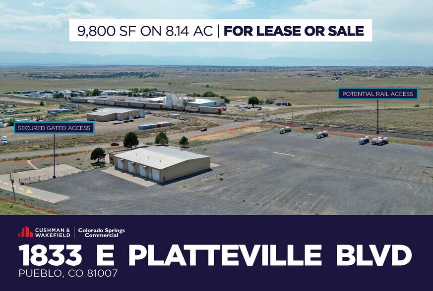 1833 E Platteville Blvd, Pueblo West, CO for lease - Building Photo - Image 1 of 10