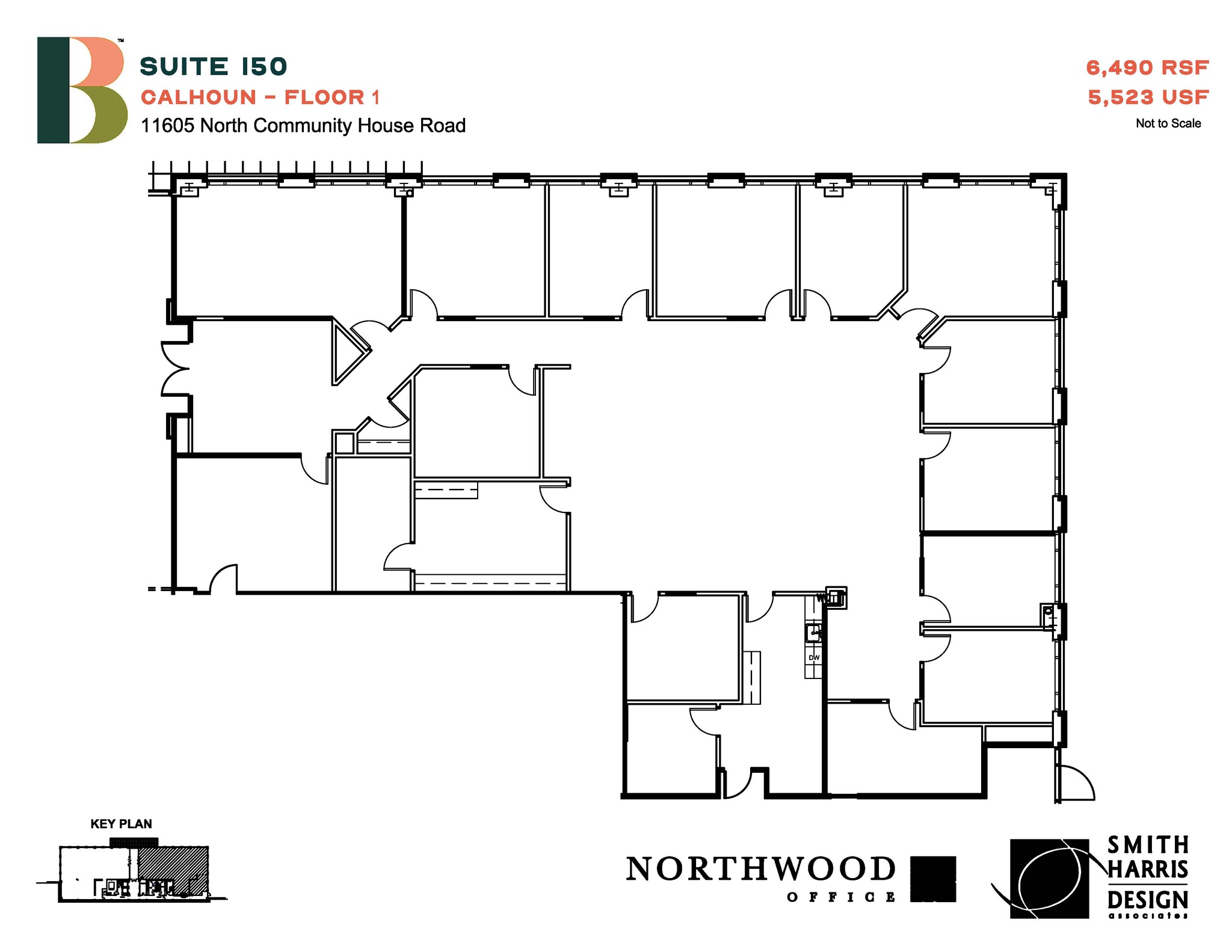 11605 N Community House Rd, Charlotte, NC à louer Plan d  tage- Image 1 de 2